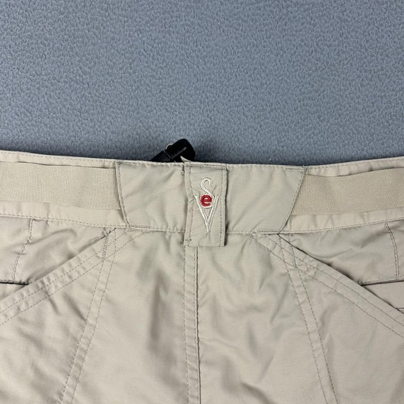 SCOTTeVEST Pants Mens 32x34 Khaki Travel Tech Lightweight Quick Dry Belt Nylon - Picture 10 of 12